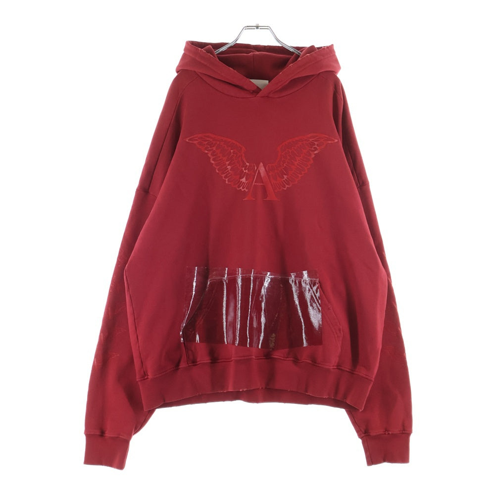 ALEXANDER DIGENOVA(アレキサンダーディジェノバ) MELT LOCK LOGO HOODIE 960-50019004 メルト ロック ロゴ フーディー パーカー レッド