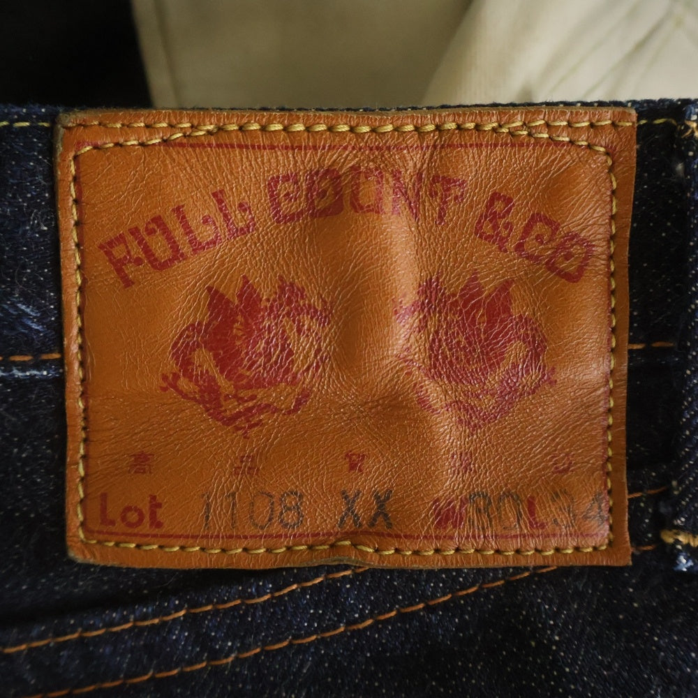 FULLCOUNT(フルカウント) 1108XX SLIM DENIM スリムフィット セルビッチ ボタンフライ デニムパンツ インディゴ