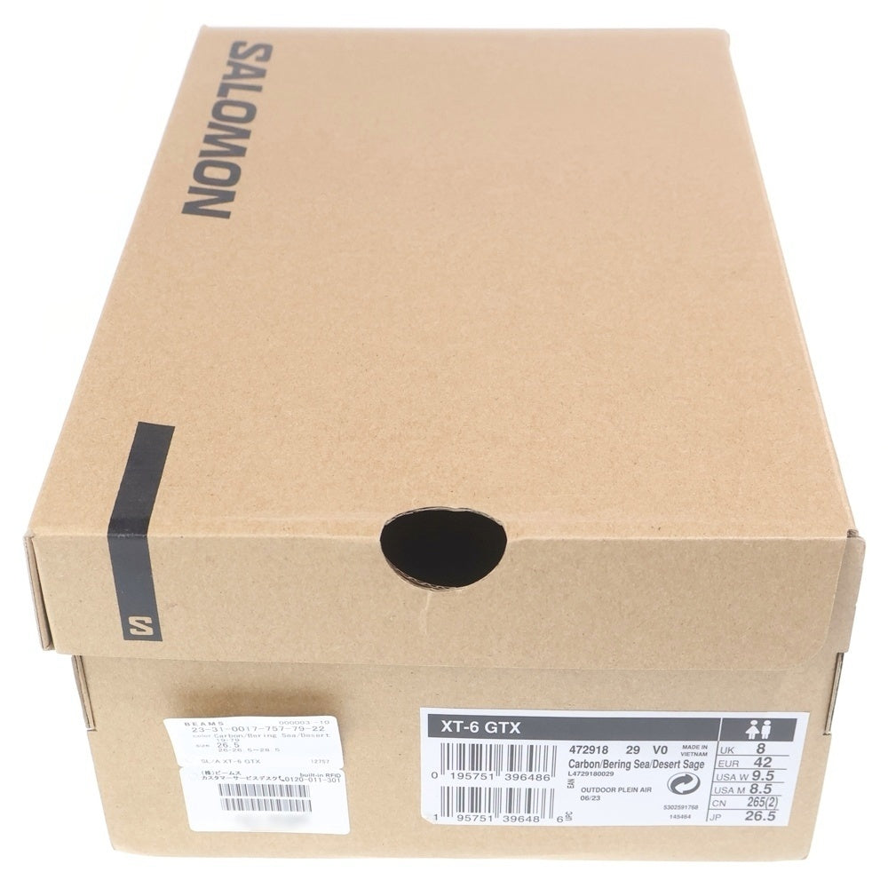 SALOMON(サロモン) XT-6 GTX CARBON BERING SEA 472918 サロモン カーボンベーリングシー スニーカー US8.5/26.5cm