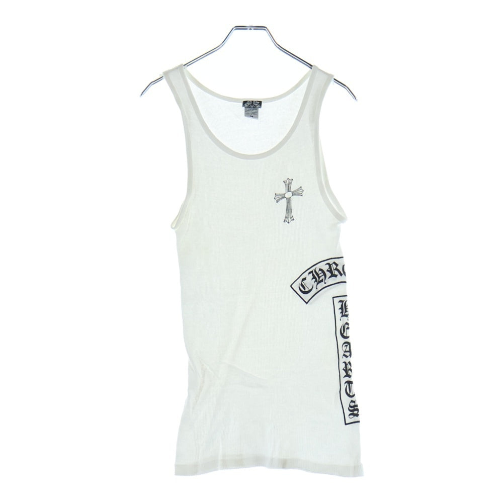 CHROME HEARTS(クロムハーツ) OLD FUCK YOU T BAR TANK TOP ファックユー Tバー CHクロス タンクトップ ノースリーブ ホワイト