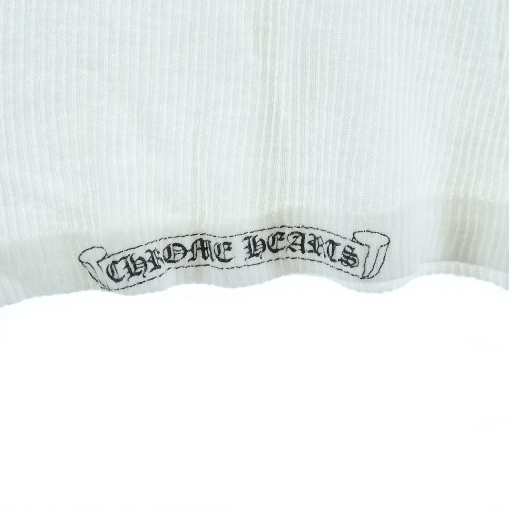 CHROME HEARTS(クロムハーツ) OLD FUCK YOU T BAR TANK TOP ファックユー Tバー CHクロス タンクトップ ノースリーブ ホワイト