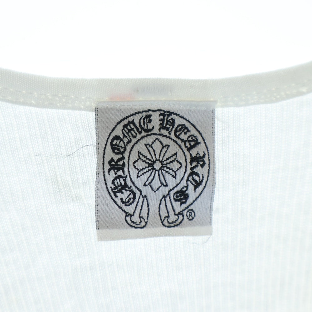 CHROME HEARTS(クロムハーツ) OLD FUCK YOU T BAR TANK TOP ファックユー Tバー CHクロス タンクトップ ノースリーブ ホワイト