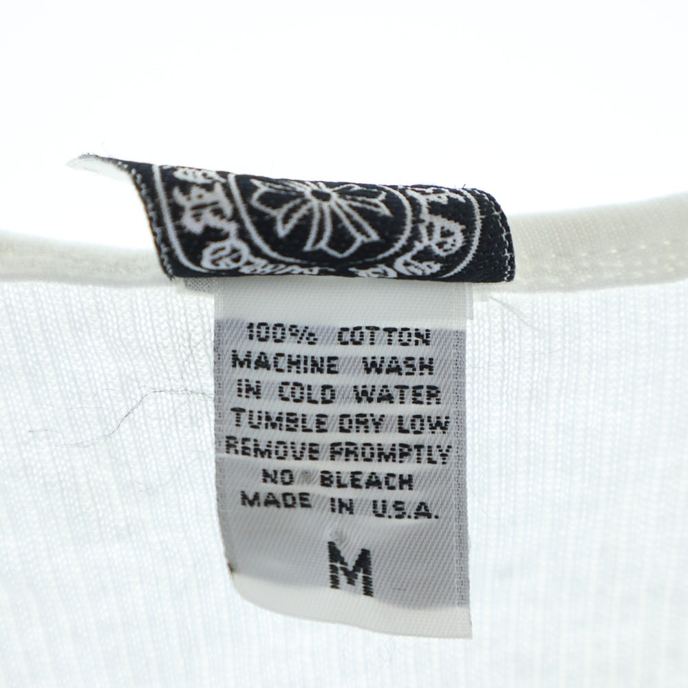 CHROME HEARTS(クロムハーツ) OLD FUCK YOU T BAR TANK TOP ファックユー Tバー CHクロス タンクトップ ノースリーブ ホワイト