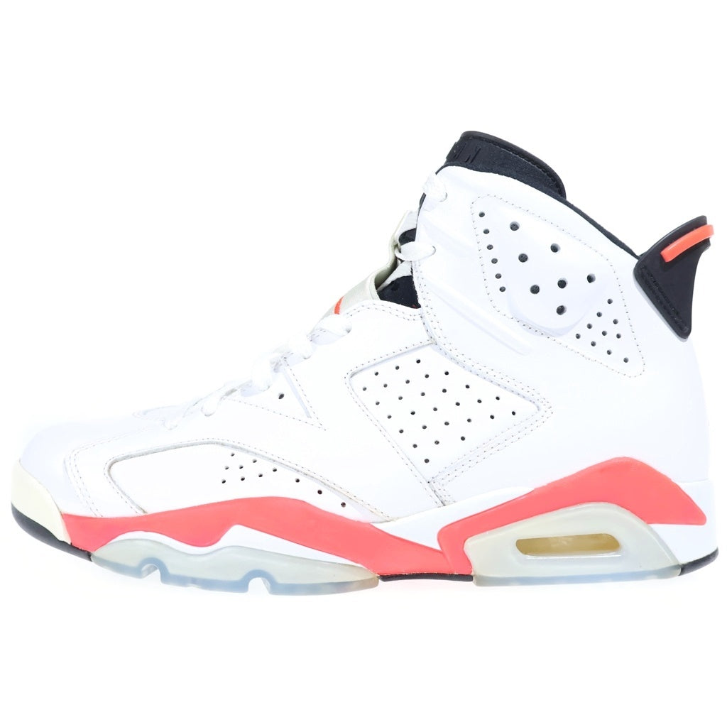 NIKE(ナイキ) Air Jordan 6 Retro White / Infra Red 384664-123 エアジョーダン6 レトロ ホワイト/インフラレッド ハイカットスニーカー シューズ US9.5/27.5cm ホワイト
