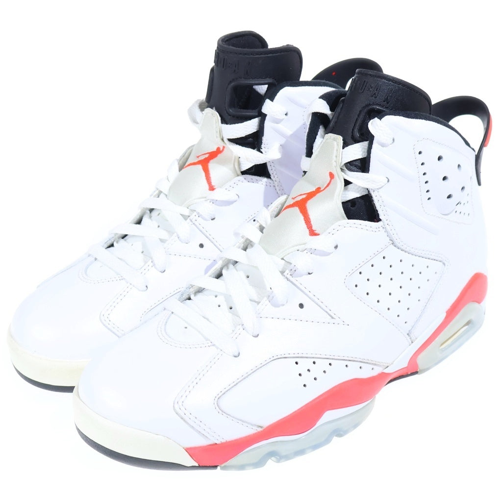 NIKE(ナイキ) Air Jordan 6 Retro White / Infra Red 384664-123 エアジョーダン6 レトロ ホワイト/インフラレッド ハイカットスニーカー シューズ US9.5/27.5cm ホワイト