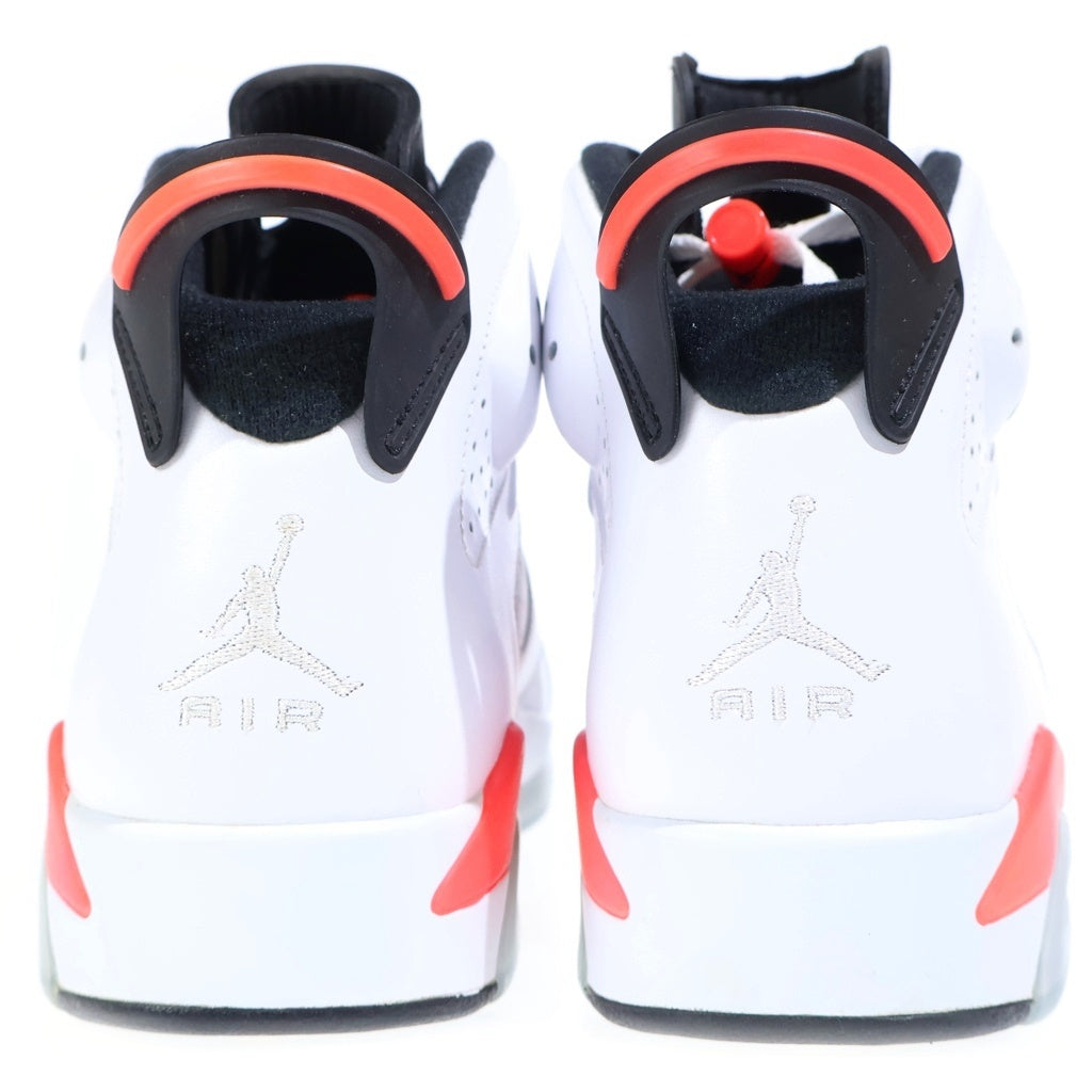 NIKE(ナイキ) Air Jordan 6 Retro White / Infra Red 384664-123 エアジョーダン6 レトロ ホワイト/インフラレッド ハイカットスニーカー シューズ US9.5/27.5cm ホワイト
