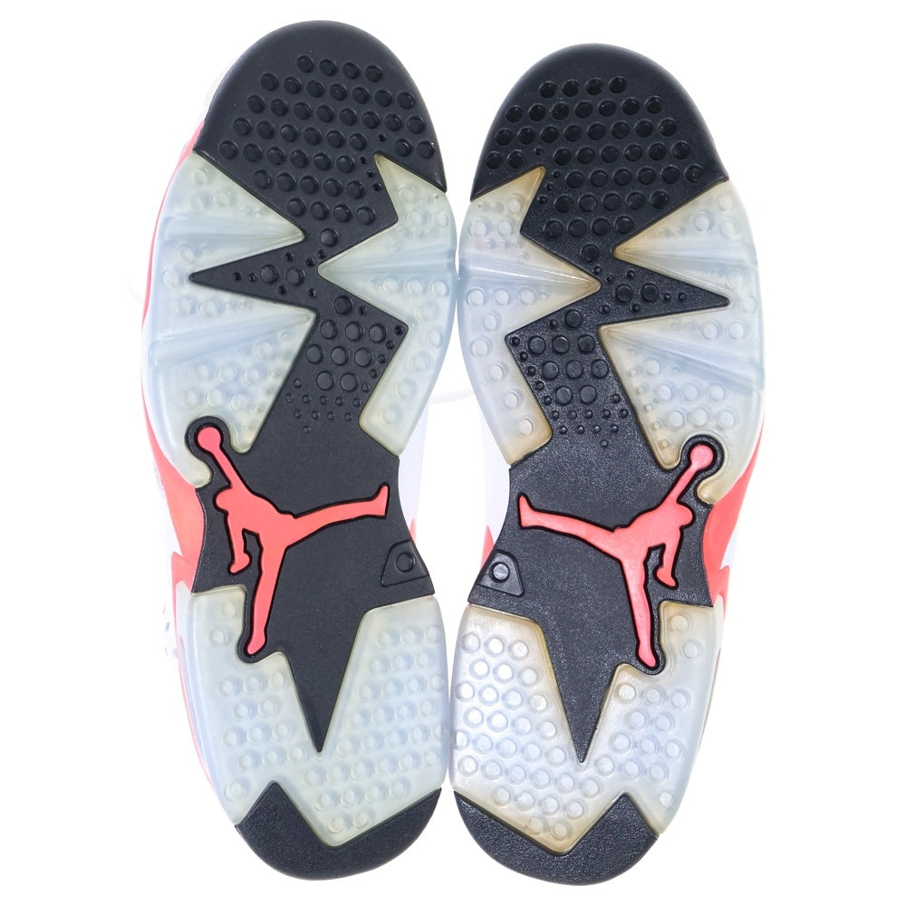 NIKE(ナイキ) Air Jordan 6 Retro White / Infra Red 384664-123 エアジョーダン6 レトロ ホワイト/インフラレッド ハイカットスニーカー シューズ US9.5/27.5cm ホワイト