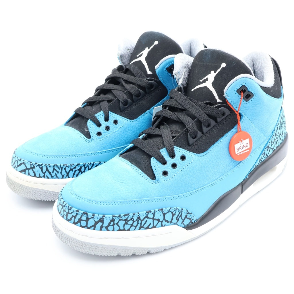 NIKE(ナイキ) 【観賞用 2013年製】AIR JORDAN 3 RETRO POWDER BLUE 136064-406 エアジョーダン3 レトロ パウダーブルー ハイカットスニーカー US10/28cm ブルー