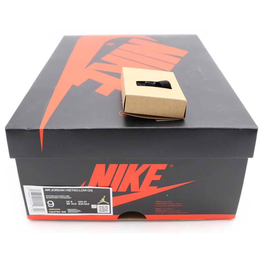 NIKE(ナイキ) Air Jordan 1 Retro Low OG Black Toe CZ0790-106 エアジョーダン1 レトロ ロー OG ブラック トゥ ローカットスニーカー シューズ US9/27.0cm ブラック/ホワイト
