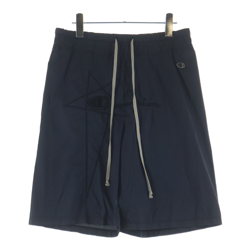 Rick Owens(リックオウエンス) 21SS ×CLASSIC SHORTS CM21S0013 ×チャンピオン クラシック ショーツ ハーフパンツ ナイロン ブラック