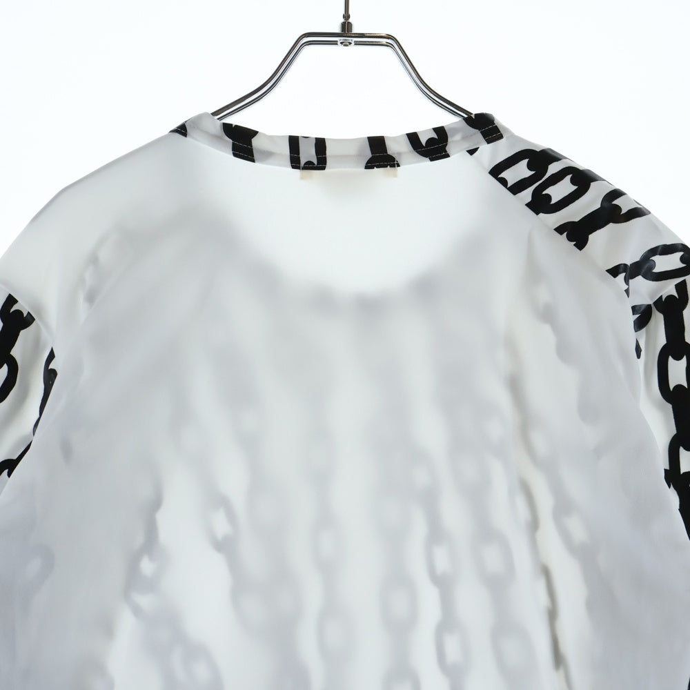 COMME des GARCONS(コムデギャルソン) チェーン柄 半袖Tシャツ カットソー ブラック/ホワイト GN-T016