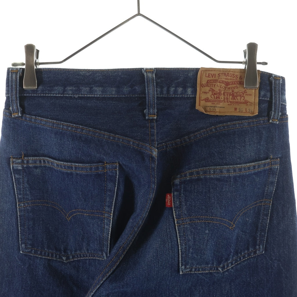 Levi's(リーバイス) 70S VINTAGE 501 66後期 ボタン裏6 スモールe 並行ステッチ ヴィンテージ ボタンフライ デニムパンツ インディゴ