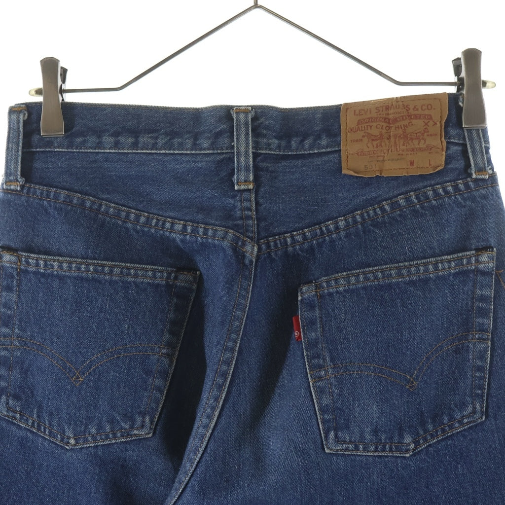 Levi's(リーバイス) 80s VINTAGE 501 赤耳 ボタン裏524 並行ステッチ ストレートデニムパンツ インディゴ