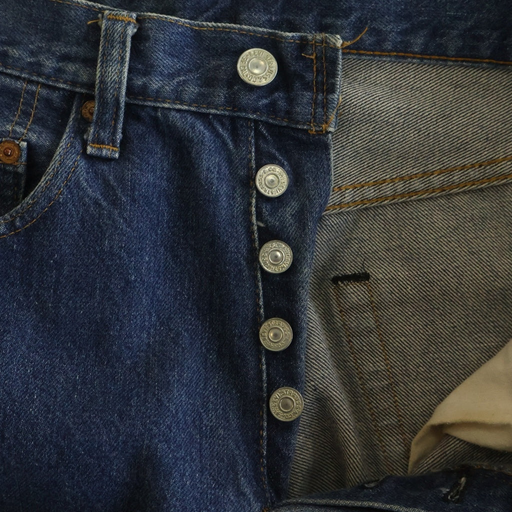 Levi's(リーバイス) 80s VINTAGE 501 赤耳 ボタン裏524 並行ステッチ ストレートデニムパンツ インディゴ