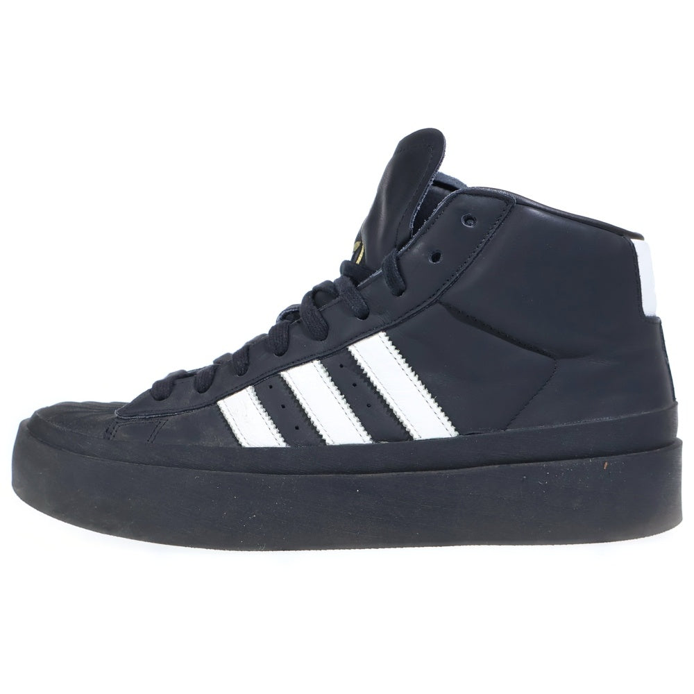 adidas(アディダス) ×424 SHELL-TOE & SC PREMIERE & PRO MODEL ミドルカットスニーカー ブラック US10/28.0cm FX6849