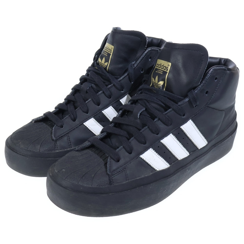 adidas(アディダス) ×424 SHELL-TOE & SC PREMIERE & PRO MODEL ミドルカットスニーカー ブラック US10/28.0cm FX6849