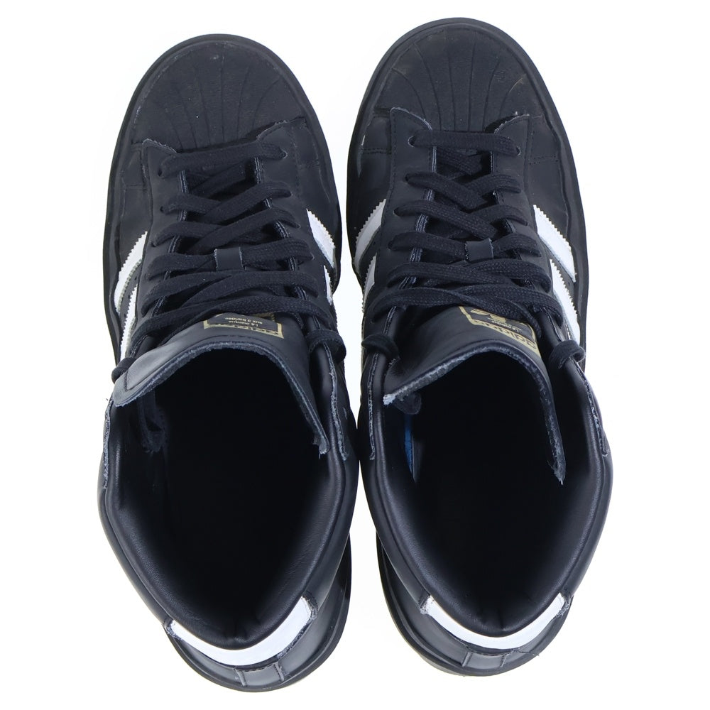 adidas(アディダス) ×424 SHELL-TOE & SC PREMIERE & PRO MODEL ミドルカットスニーカー ブラック US10/28.0cm FX6849