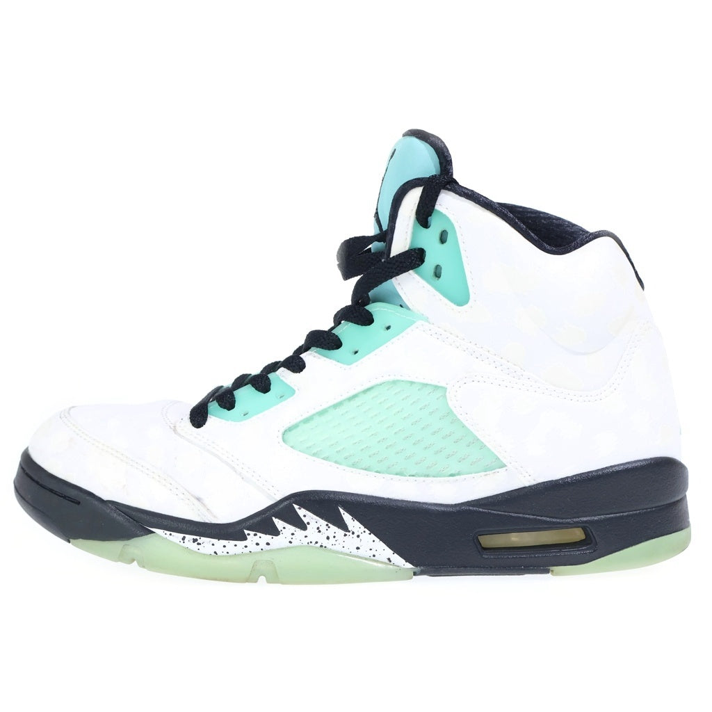 NIKE(ナイキ) AIR JORDAN 5 RETRO SNGL DY エアジョーダン5 レトロ ハイカットスニーカー ホワイト/ターコイズブルー CN2932-100 US10/28.0cm
