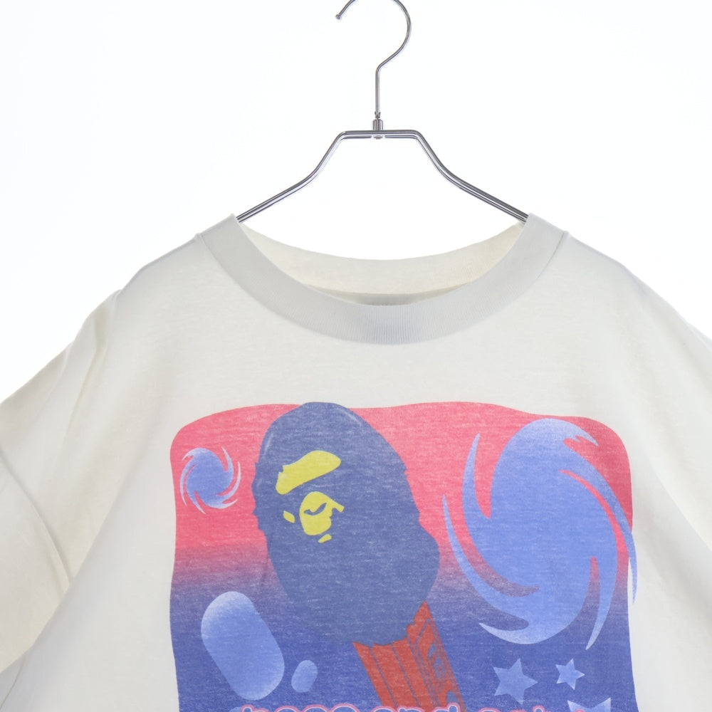 SAINT MICHAEL(セントマイケル) ×A BATHING APE GOD BAPE SS TEE SM-HR1-0000-C35 ×アベイシングエイプ ゴッド 半袖Tシャツ カットソー ホワイト