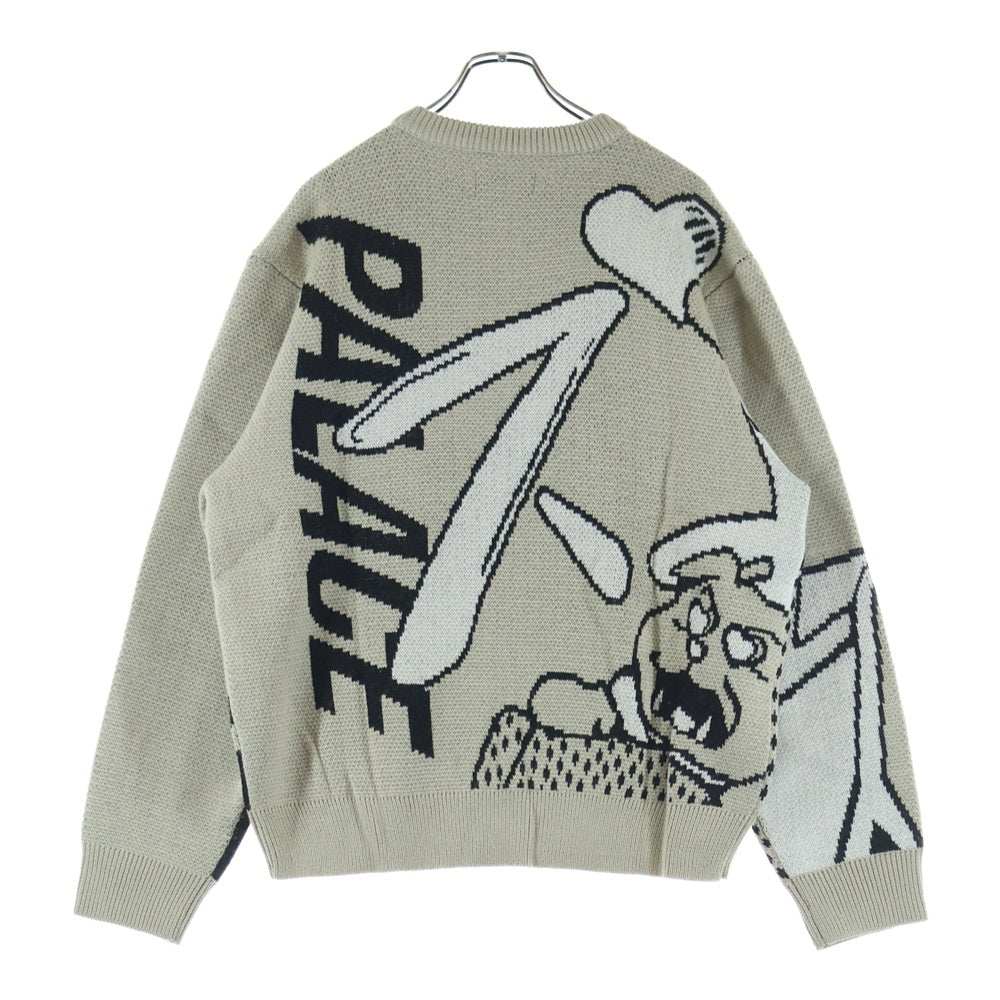 Palace Skateboards(パレススケートボーズ) Rear View Knit リアビューニット Ivory アイボリー コットン XL