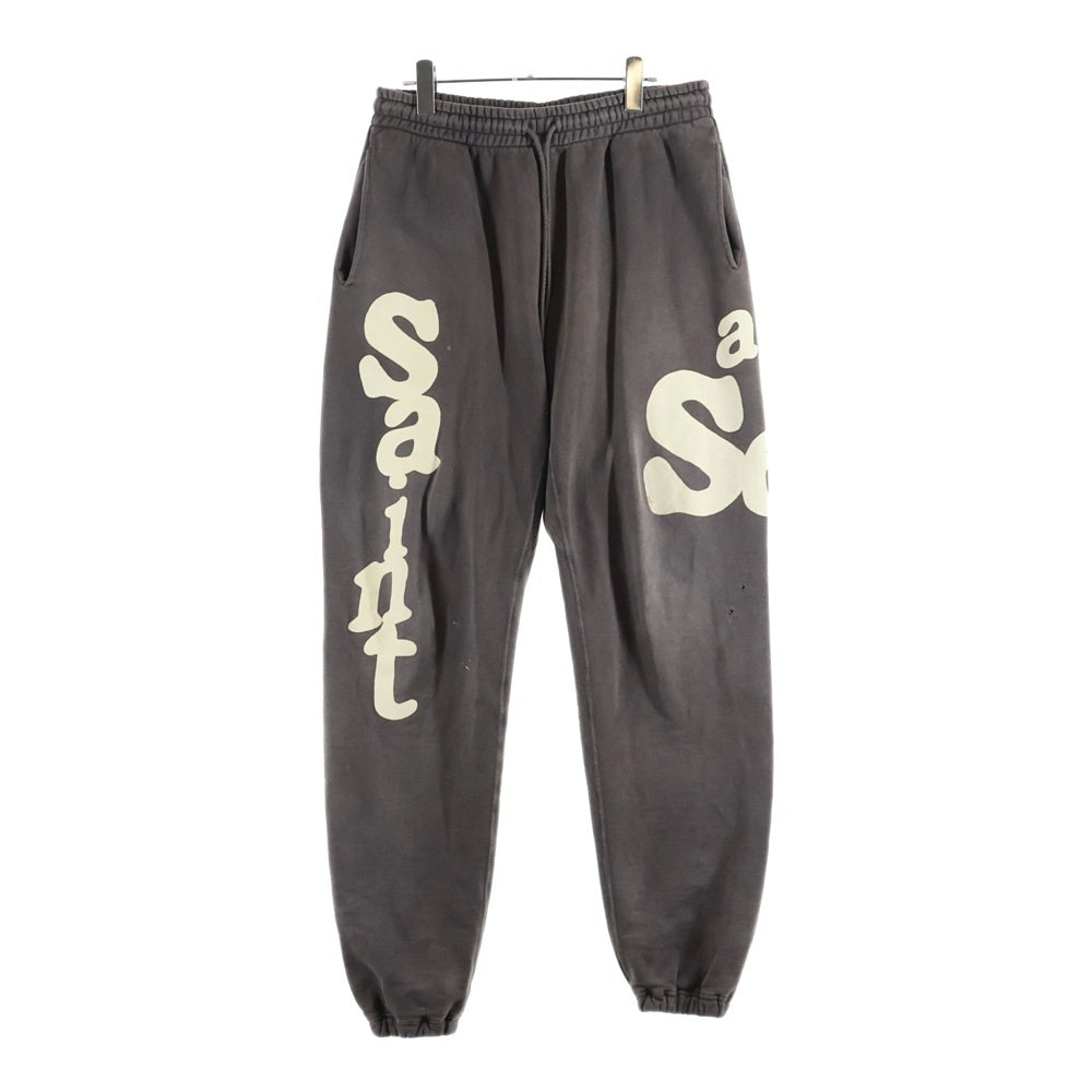 SAINT MICHAEL(セントマイケル) 21AW ×WIND AND SEA ウィンダンシー ヴィンテージ加工 スウェットパンツ ブラック SM-A21-0000-067