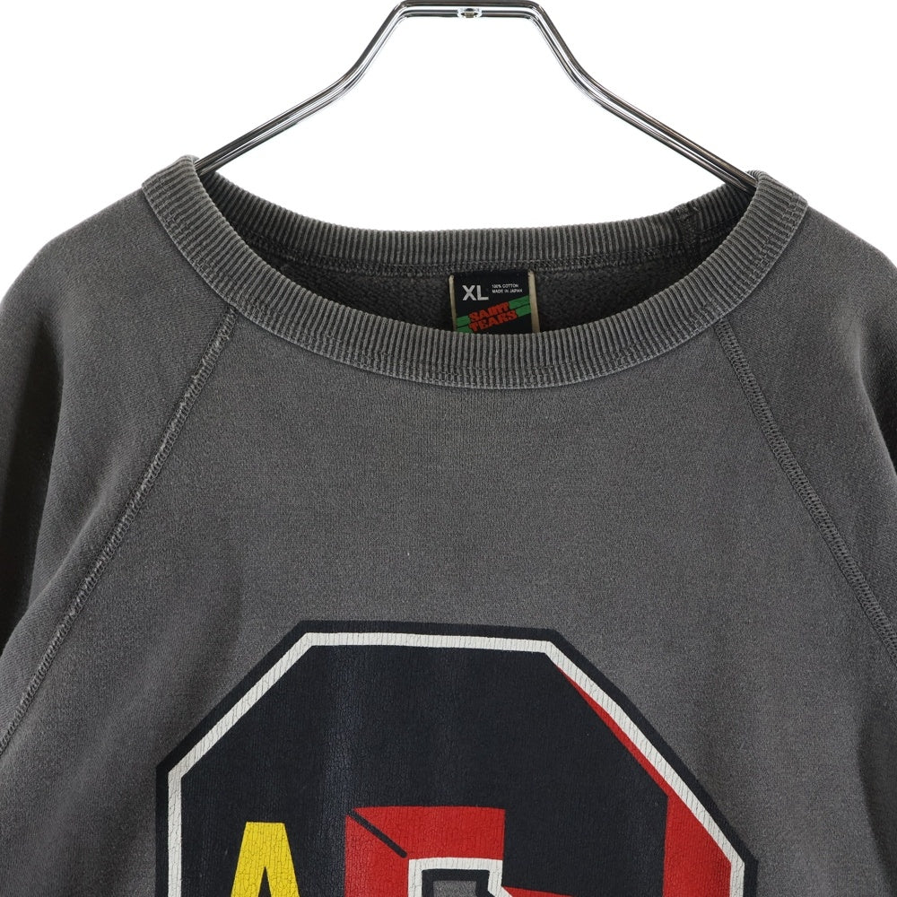 SAINT MICHAEL(セントマイケル) 22AW ×DENIM TEARS DT CREW SWT デニムティアーズ 両面プリント クルーネック スウェット トレーナー ブラック SM-A22-0000-050