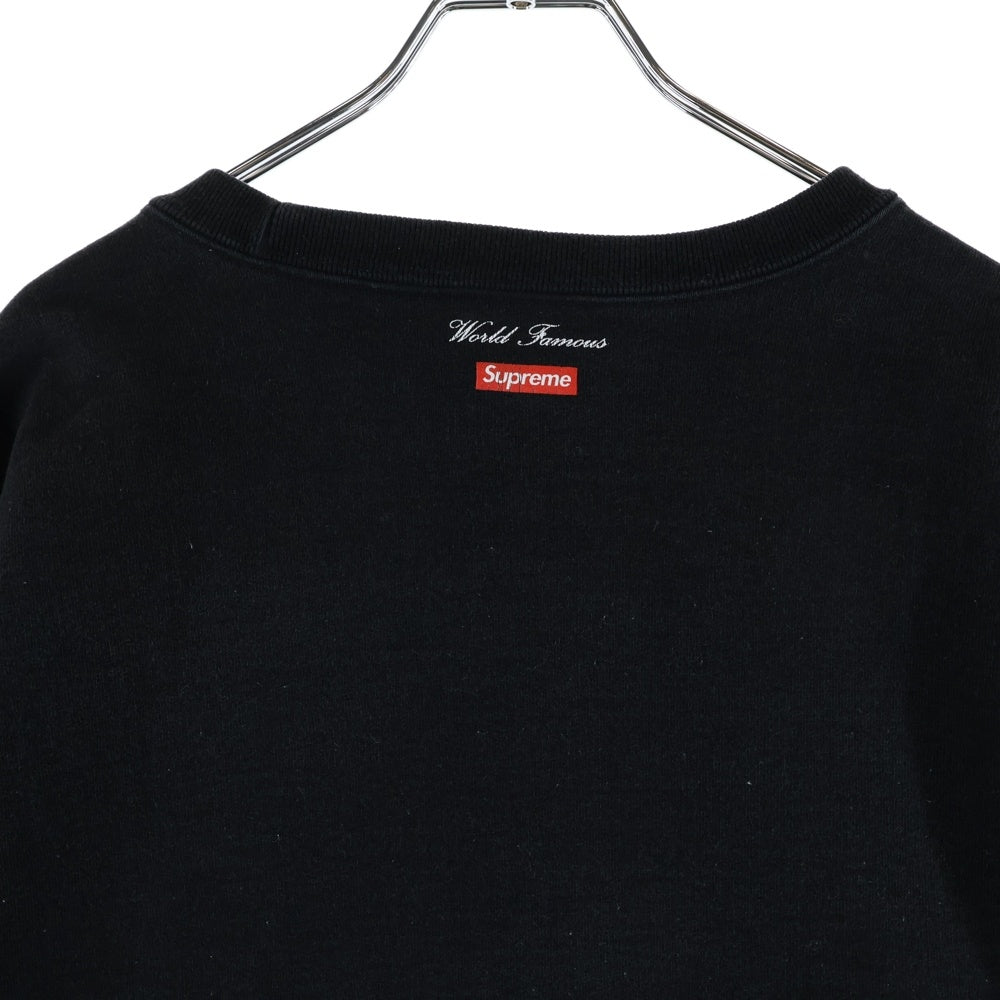 SUPREME(シュプリーム) 20AW AERIAL CREWNECK BLACK XL エアリアル クルーネック プリント スウェット トレーナー ブラック