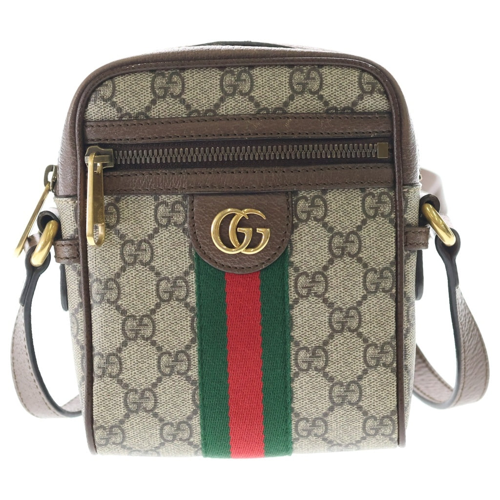GUCCI(グッチ) GGスプリーム ショルダーバッグ ミニメッセンジャーバッグ キャンバス 598127 レディース
