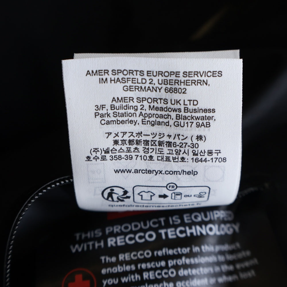 ARC'TERYX(アークテリクス) BETA JACKET W X000009239 ベータ フーディー ジャケット ナイロン ブラック レディー レディース