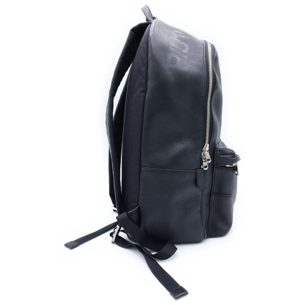 PELLE MORBIDA(ペッレ モルビダ) ×1PIU1UGUALE3 別注 DAY PACK ×ウノ ピゥ ウノ デイバッグ バックパック レザー ブラック