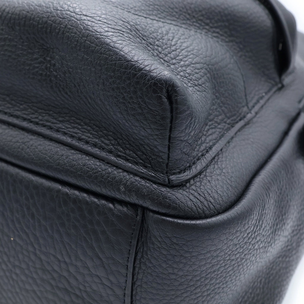 PELLE MORBIDA(ペッレ モルビダ) ×1PIU1UGUALE3 別注 DAY PACK ×ウノ ピゥ ウノ デイバッグ バックパック レザー ブラック