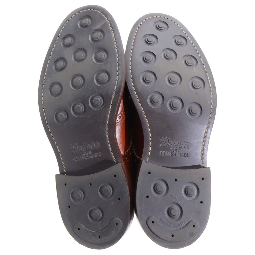 Tricker's(トリッカーズ) MALTON COMMANDO SOLE マルトン コマンドソール ウイングチップ レースアップ レザー カントリーブーツ ブラウン UK10 M2508