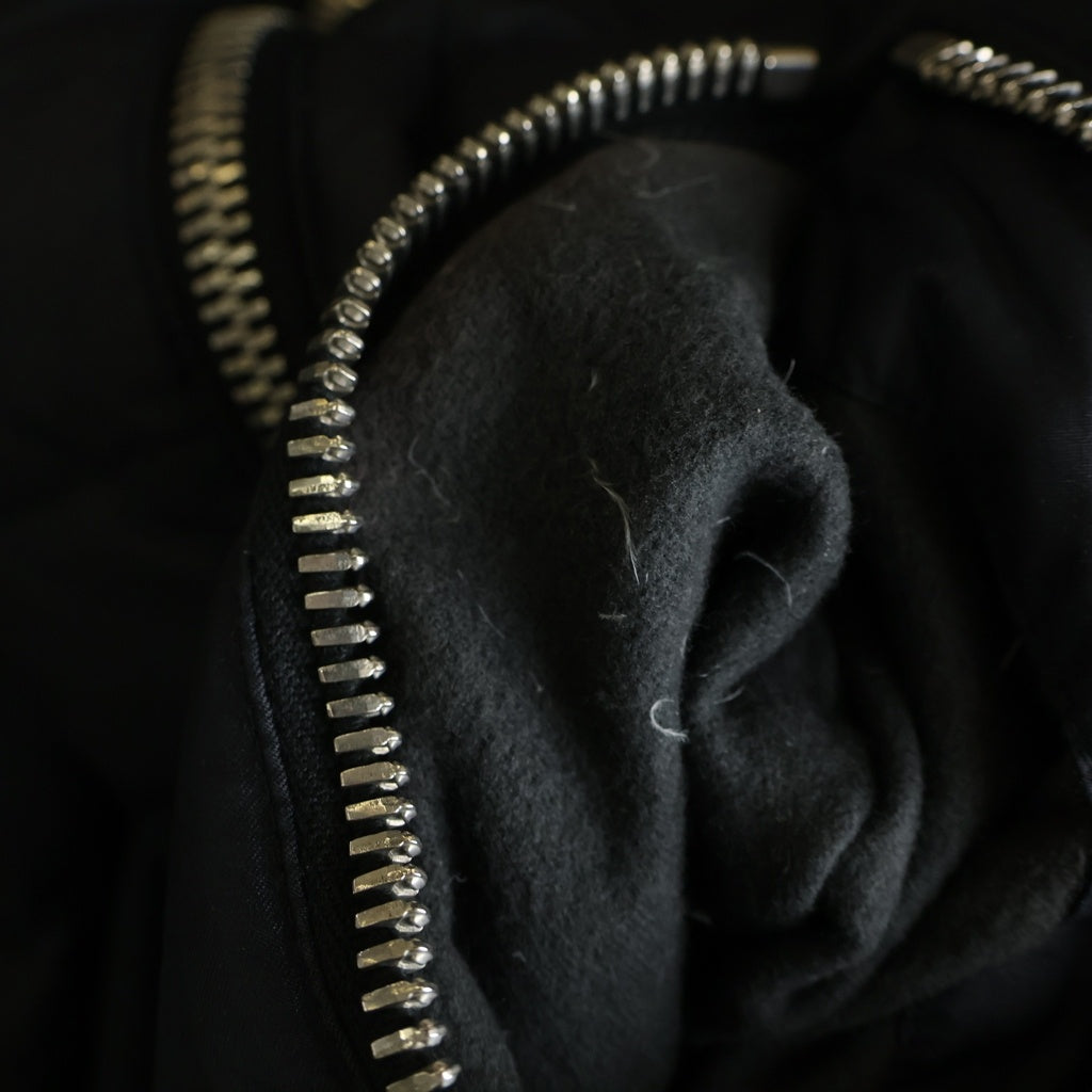 BALMAIN(バルマン) 12AW Biker Down バイカー ダブルライダース ダウンジャケット ナイロン ブラック