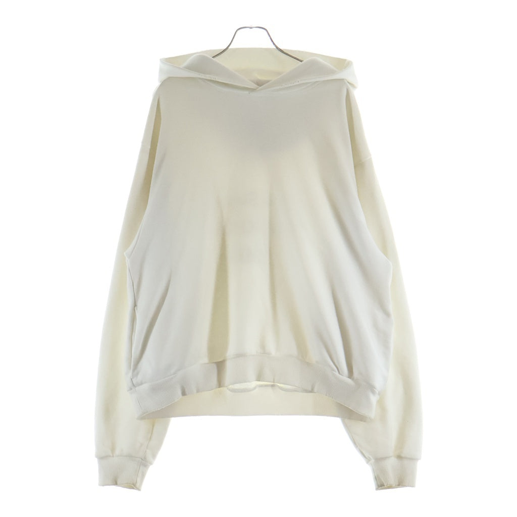 Acne Studios(アクネ ストゥディオズ) 24SS Logo Hoodie Sweater ダメージ加工 ロゴフーディ スウェットパーカー ホワイト