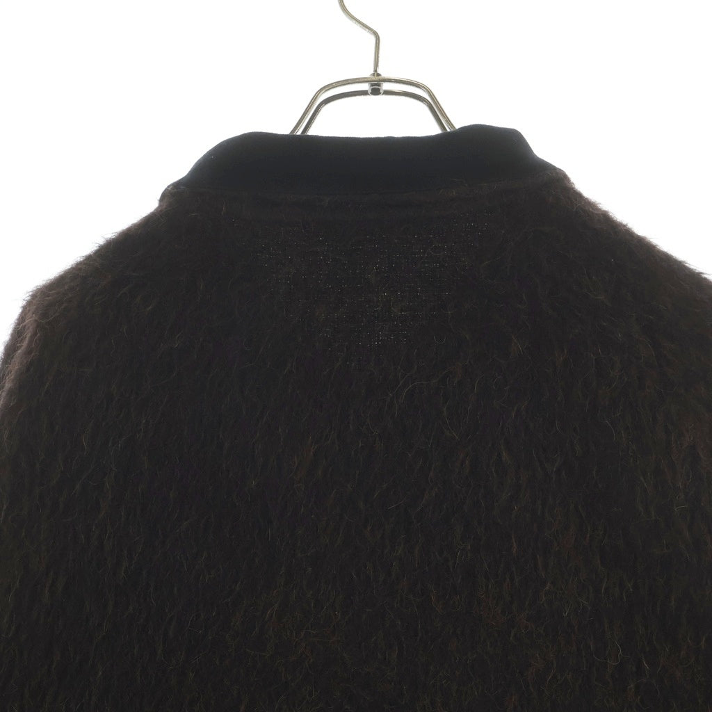 OUR LEGACY(アワーレガシー) ZIP FUNNEL JACKET MOHAIR BROWN モヘア ジップアップ ファンネル ジャケット ウール ブラウン 46