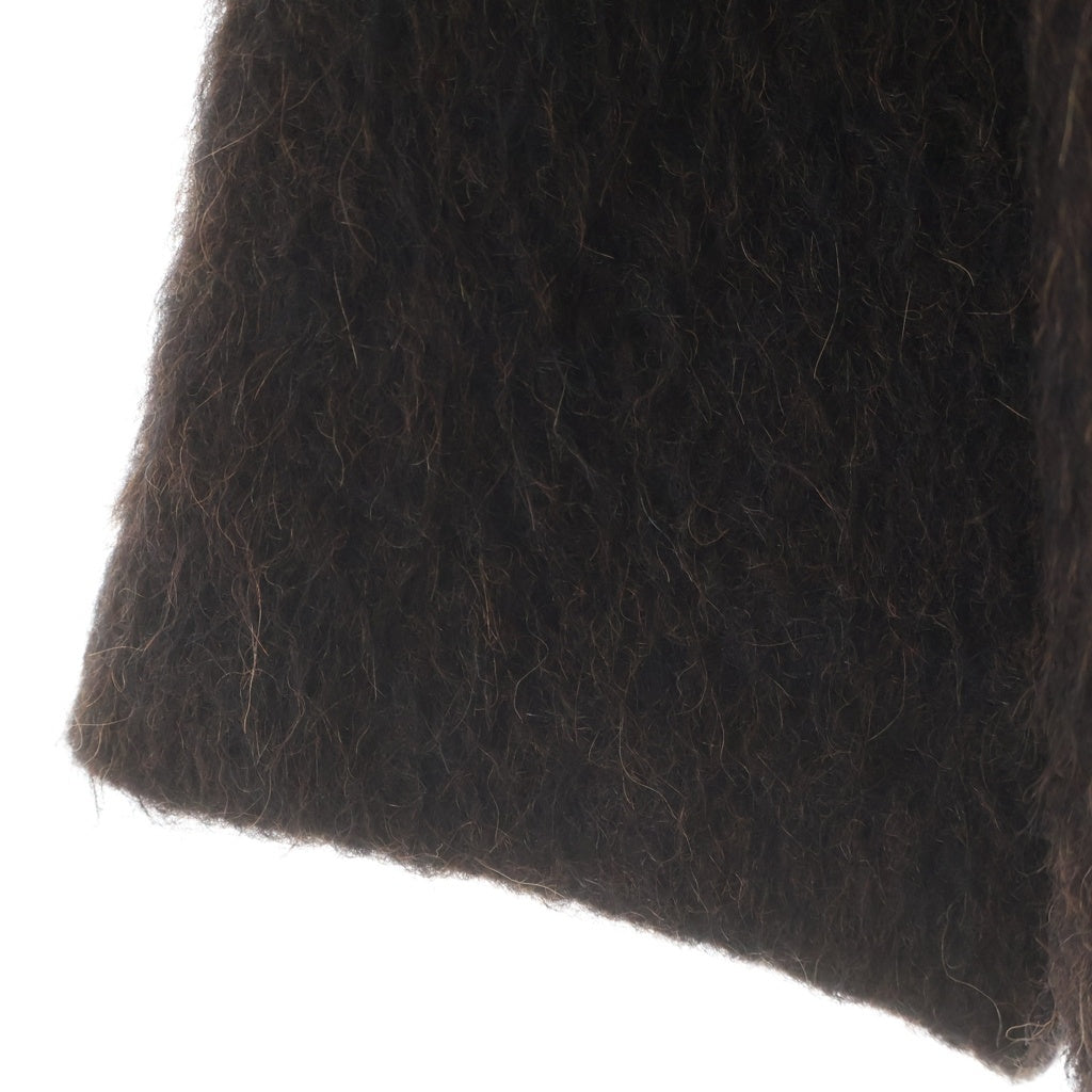 OUR LEGACY(アワーレガシー) ZIP FUNNEL JACKET MOHAIR BROWN モヘア ジップアップ ファンネル ジャケット ウール ブラウン 46