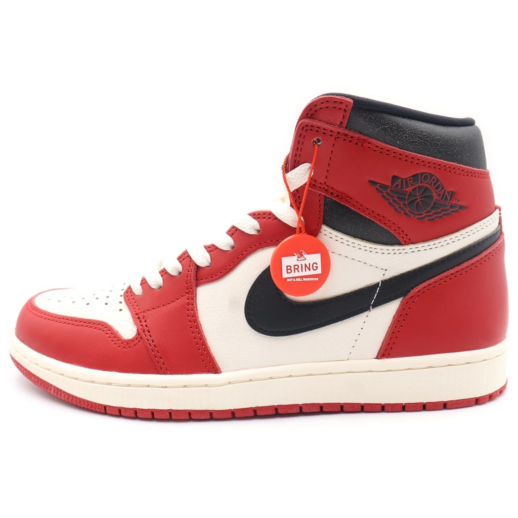 NIKE(ナイキ) AIR JORDAN 1 LOST & FOUND CHICAGO エアジョーダン1 ロスト ファウンド シカゴ ハイカットスニーカー ホワイト/レッド/ブラック US9/27.0cm DZ5485-612