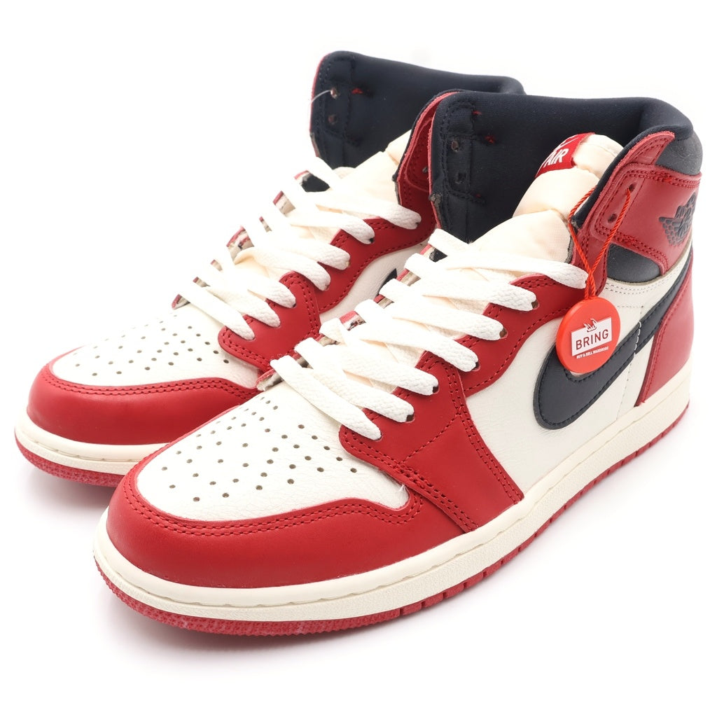NIKE(ナイキ) AIR JORDAN 1 LOST & FOUND CHICAGO エアジョーダン1 ロスト ファウンド シカゴ ハイカットスニーカー ホワイト/レッド/ブラック US9/27.0cm DZ5485-612