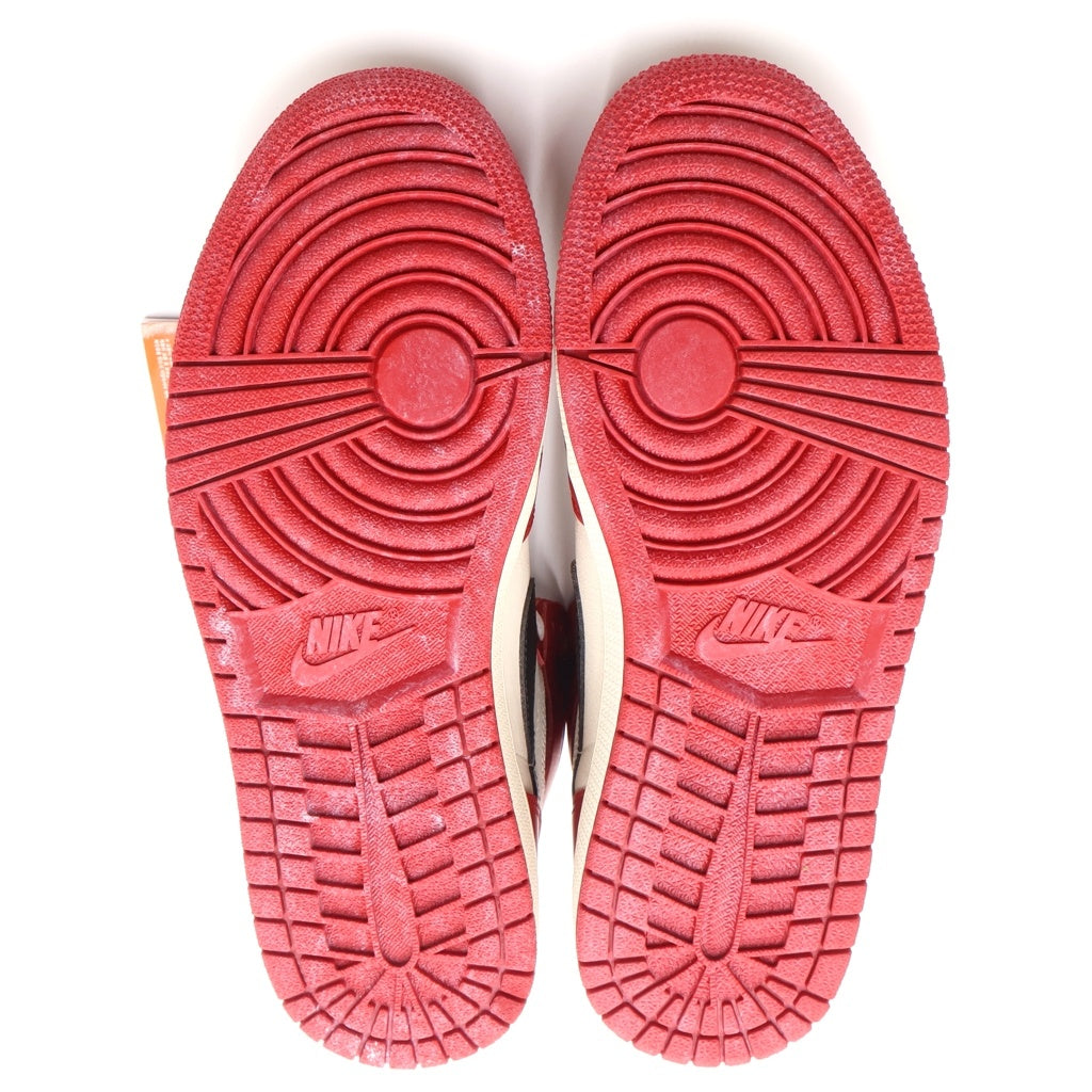NIKE(ナイキ) AIR JORDAN 1 LOST & FOUND CHICAGO エアジョーダン1 ロスト ファウンド シカゴ ハイカットスニーカー ホワイト/レッド/ブラック US9/27.0cm DZ5485-612
