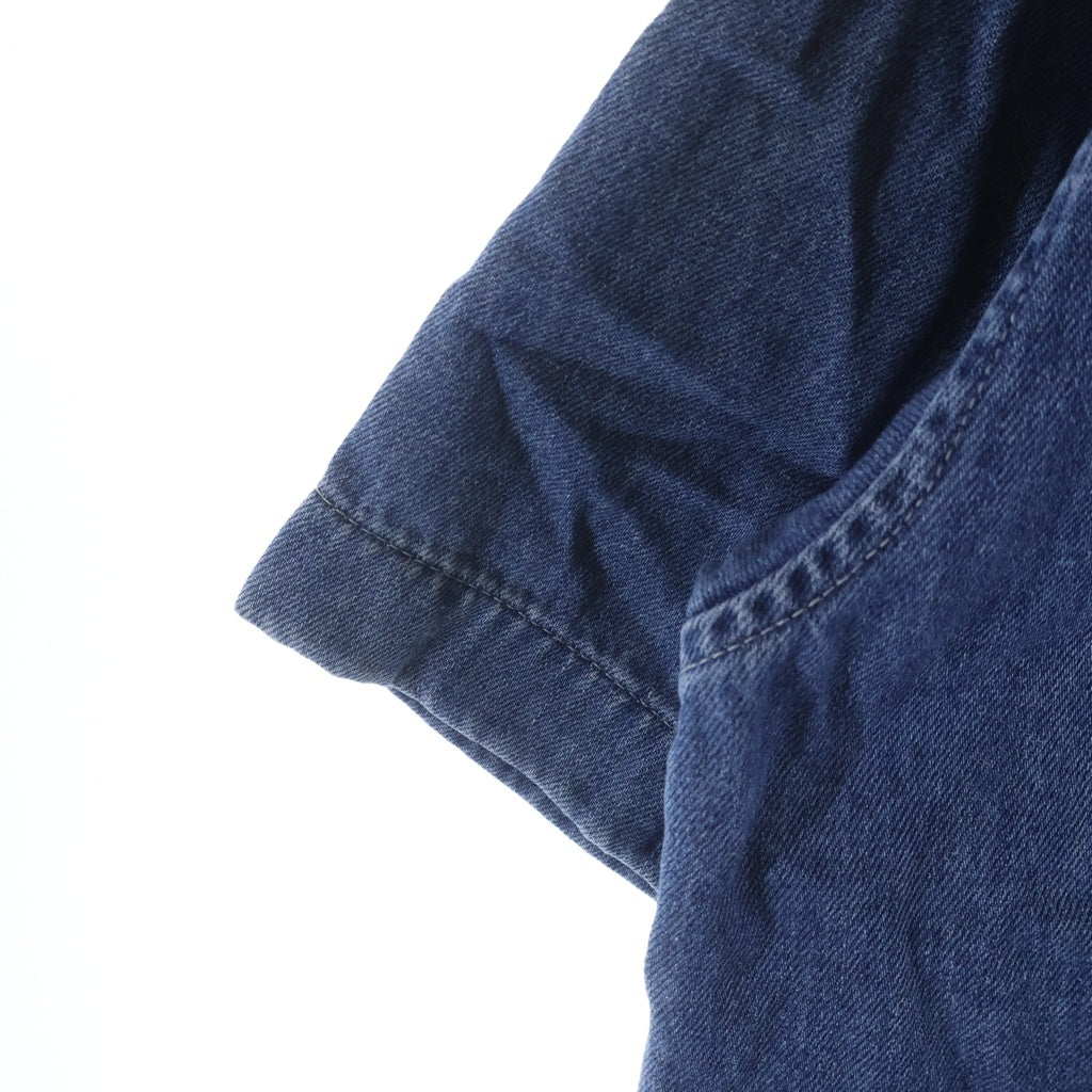 MARNI(マルニ) 23SS フロントロゴ刺繍 半袖デニムシャツ CUJU0017IS USCV22 インディゴ