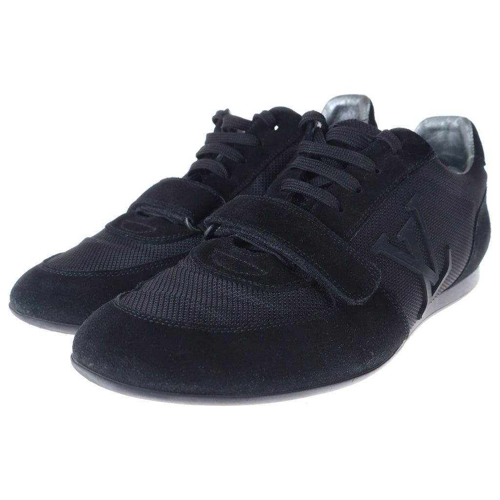 LOUIS VUITTON(ルイヴィトン) Big Logo Suede Mesh Sneaker GO-0131 ロゴデザイン スエード メッシュ スニーカー シューズ ブラック
