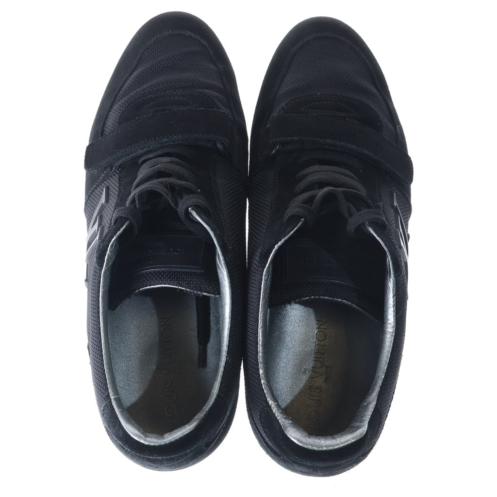 LOUIS VUITTON(ルイヴィトン) Big Logo Suede Mesh Sneaker GO-0131 ロゴデザイン スエード メッシュ スニーカー シューズ ブラック