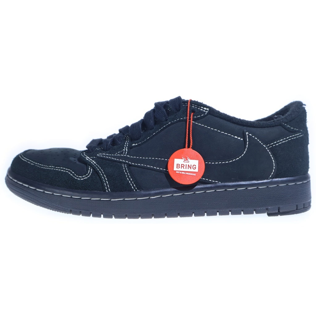 NIKE(ナイキ) ×トラヴィス スコット AIR JORDAN 1 LOW OG SP BLACK PHANTOM エアジョーダン1 ローカットスニーカーUS8.5/26.5cm
