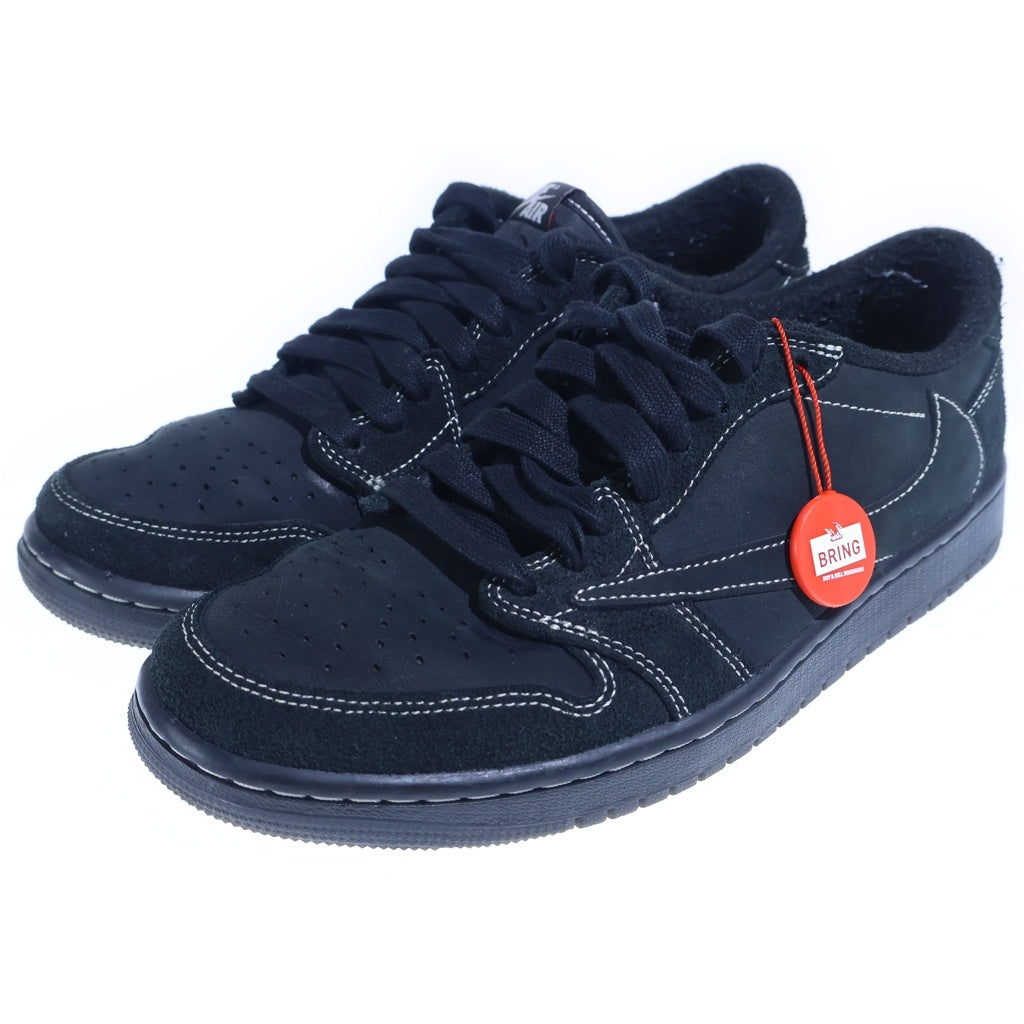 NIKE(ナイキ) ×トラヴィス スコット AIR JORDAN 1 LOW OG SP BLACK PHANTOM エアジョーダン1 ローカットスニーカーUS8.5/26.5cm