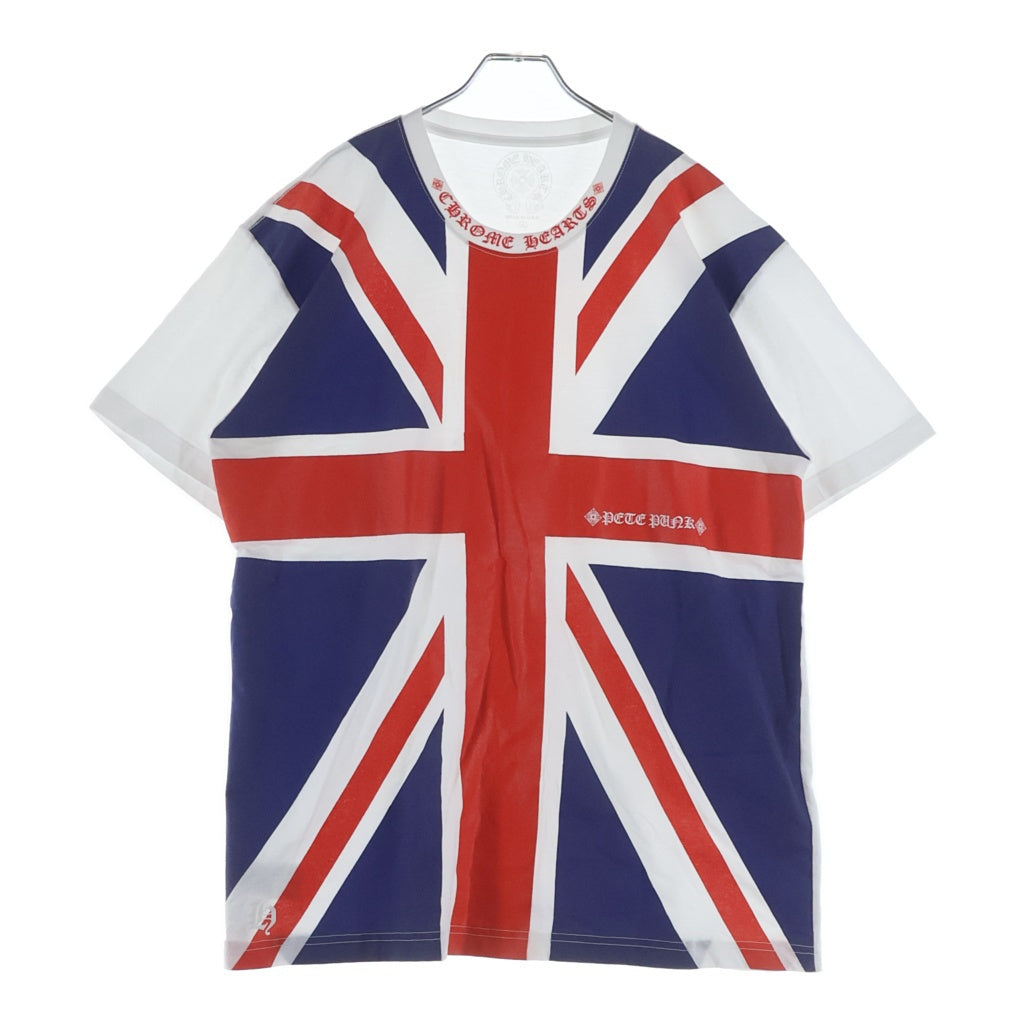 CHROME HEARTS(クロムハーツ) Union Jack Neck Logo Tee Size クロムハーツ ユニオンジャック ネックロゴ Tシャツ
