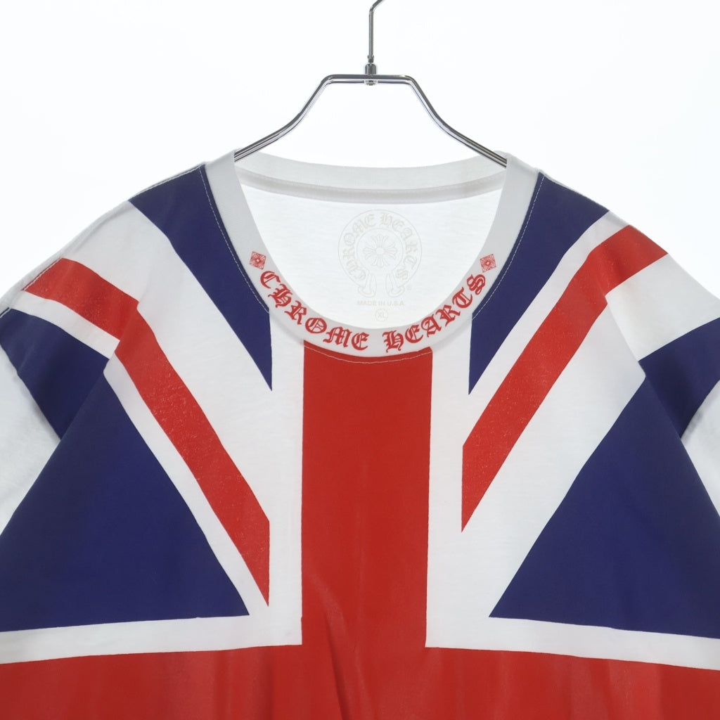 CHROME HEARTS(クロムハーツ) Union Jack Neck Logo Tee Size クロムハーツ ユニオンジャック ネックロゴ Tシャツ