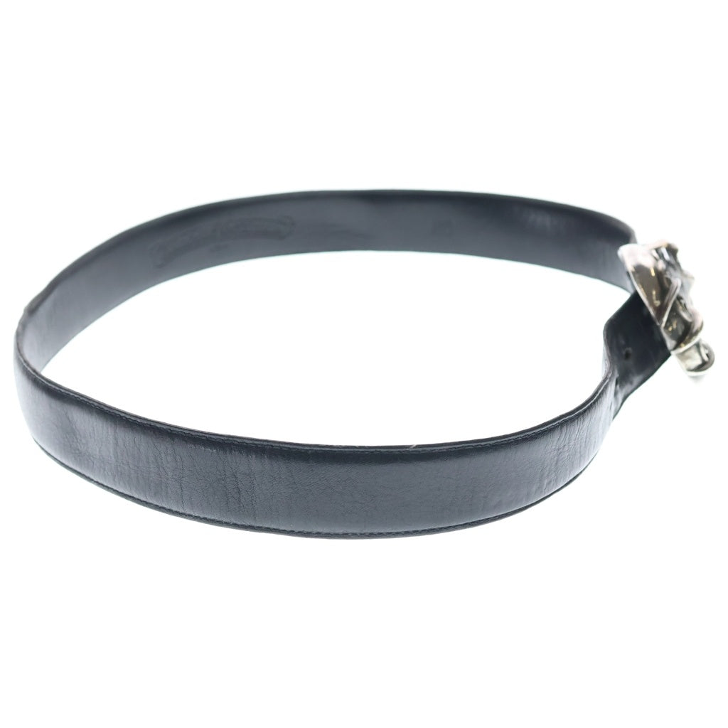 CHROME HEARTS(クロムハーツ) Celtic Talon 3PC Leather Belt 1.5 3PC BLT TALON タロン レザーベルト ブラック/シルバー