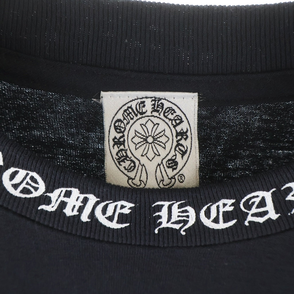 CHROME HEARTS(クロムハーツ) OLD ネックロゴ 袖プリント バックスクロールラベル 長袖Tシャツ