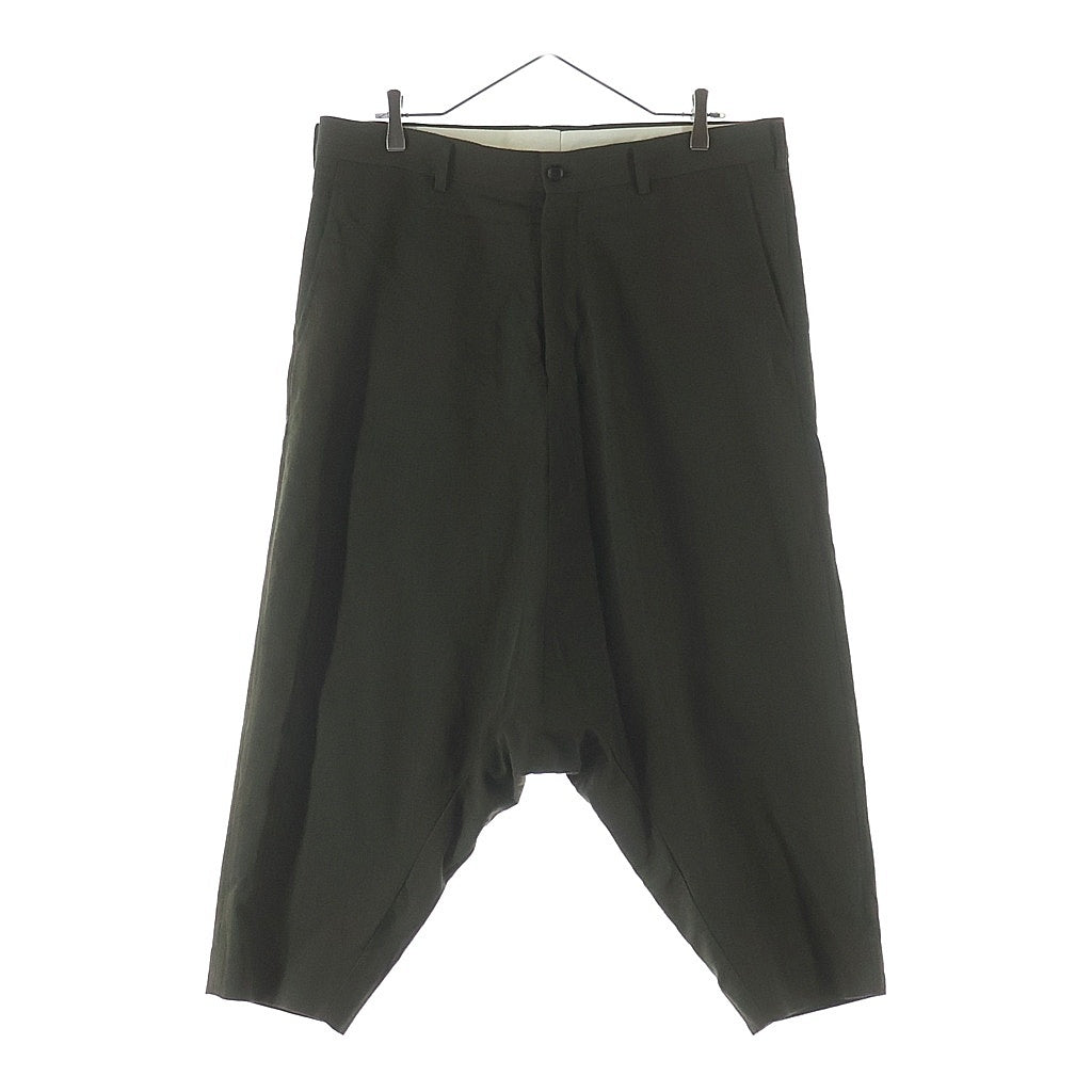 COMME des GARCONS HOMME PLUS(コムデギャルソンオムプリュス) 25AW ウールヘリンボーン サルエルパンツ オリーブ PP-P040 AD2025