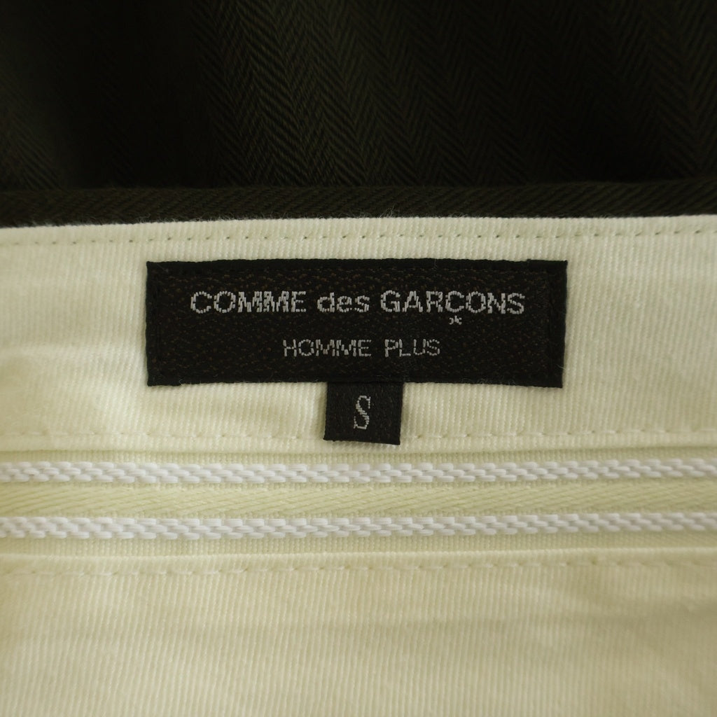 COMME des GARCONS HOMME PLUS(コムデギャルソンオムプリュス) 25AW ウールヘリンボーン サルエルパンツ オリーブ PP-P040 AD2025
